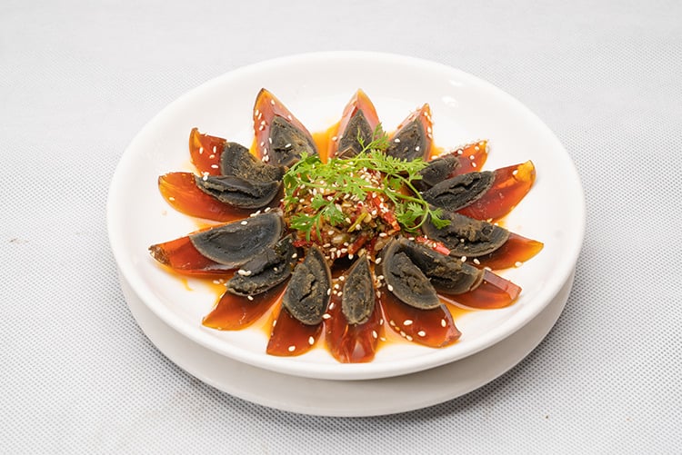 Dish image:Century Egg with Vinaigrette &Chili Oil